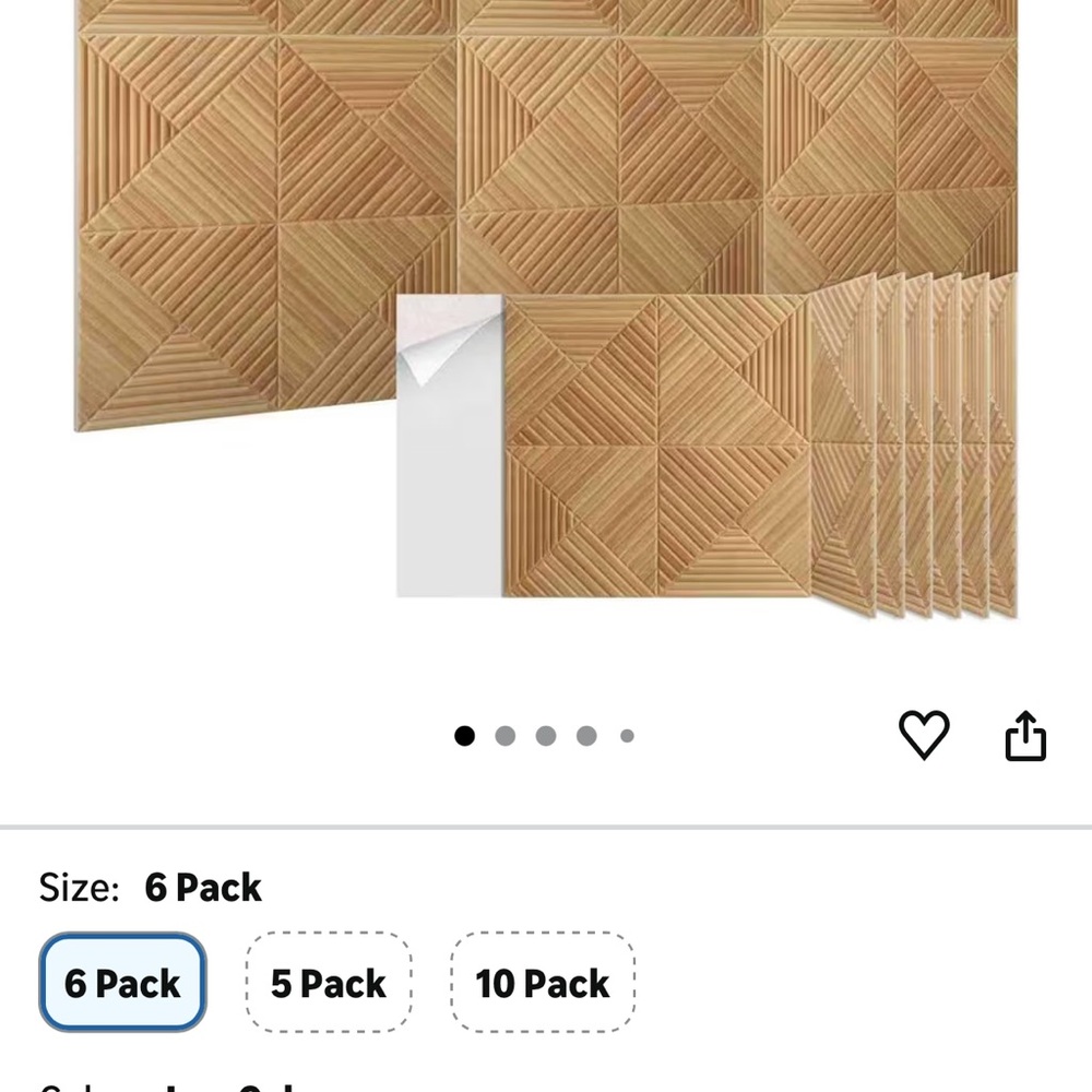 Wooden Interlocking Deck Tiles 6 Pack